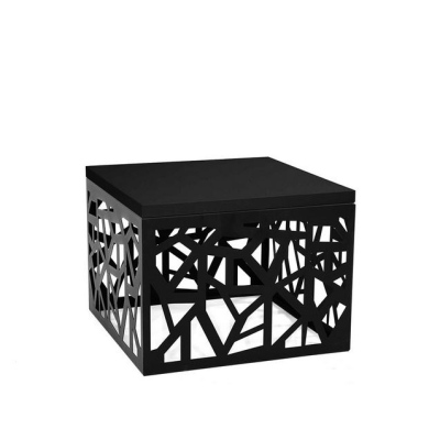 Konferenční stolek PEMELN - matný černý / lesklý černý
