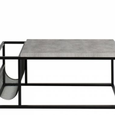 Konferenční stolek TRANCOSO - černý / beton