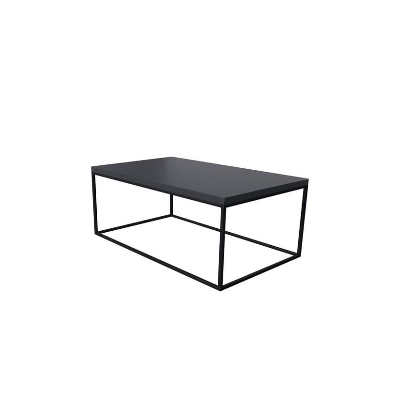Konferenční stolek BUNSOH - matný černý / lesklý černý