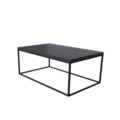 Konferenční stolek BUNSOH - matný černý / lesklý černý