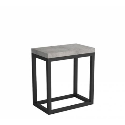 Kovový konferenční stolek SETUBAL - černý / beton