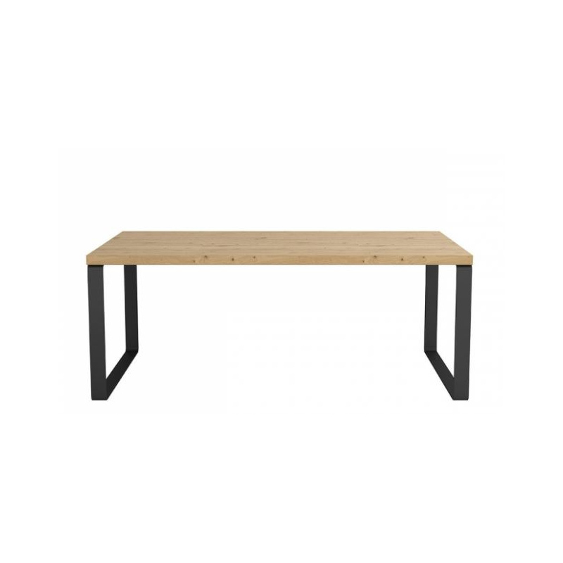 Konferenční stolek ALBUFEIRA - černý / dub artisan