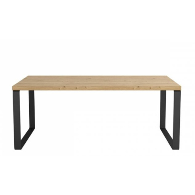 Konferenční stolek ALBUFEIRA - černý / dub artisan