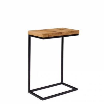Odkládací stolek MONTIJO 1 - černý / masivní dub
