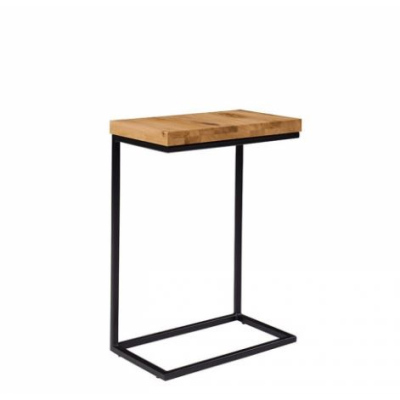 Odkládací stolek MONTIJO 1 - černý / masivní dub