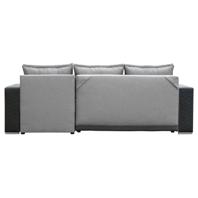 Sedací souprava s úložným prostorem SPLAT - hnědá ekokůže / béžová