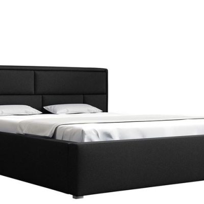 Manželská postel s roštem 140x200 IVENDORF 2 - černá