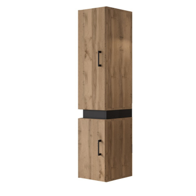 Koupelnová skříňka TIA - výška 135 cm, dub wotan