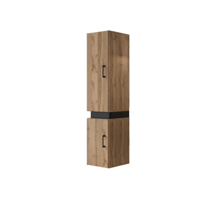 Koupelnová skříňka TIA - výška 135 cm, dub wotan