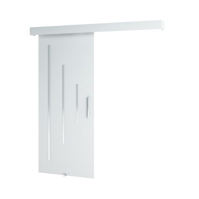 Posuvné dveře se stříbrnými prvky SALOME 11 - bílé