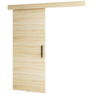 Posuvné dveře s černým úchytem SALOME 1 - dub sonoma