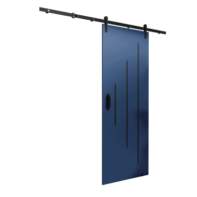 Posuvné dveře s kováním LEONTINA 4 - 90 cm, modré