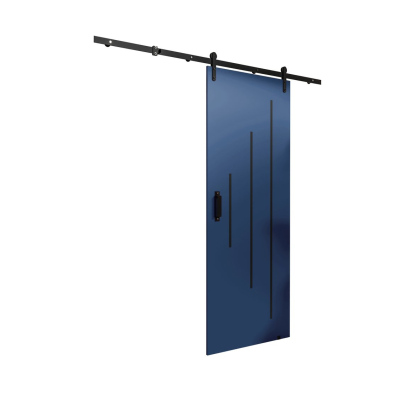 Posuvné dveře s kováním LEONTINA 4 - 90 cm, modré