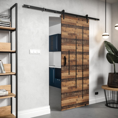 Posuvné dveře s kováním LEONTINA 4 - 90 cm, old style