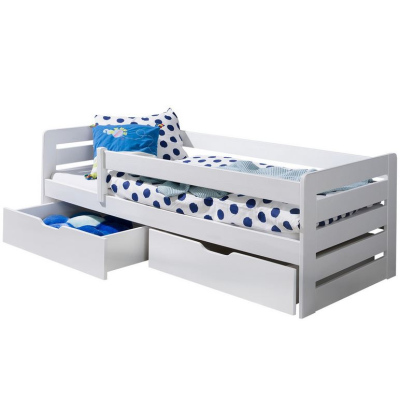 Dětská postel se zábranou 80x180 COCHEM - bílá