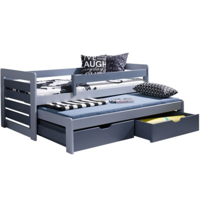 Rozkládací dětská postel 80x180 GERA - bílá