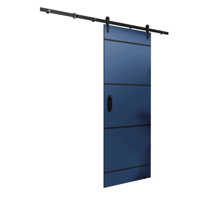 Posuvné dveře s kováním LEONTINA 3 - 90 cm, modré