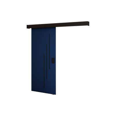 Posuvné dveře BORISA 5 - 90 cm, modré