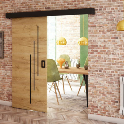 Posuvné dveře BORISA 5 - 90 cm, dub craft