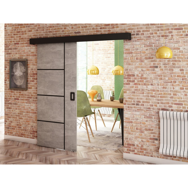 Posuvné dveře BORISA 4 - 90 cm, beton