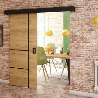 Posuvné dveře BORISA 4 - 90 cm, dub craft