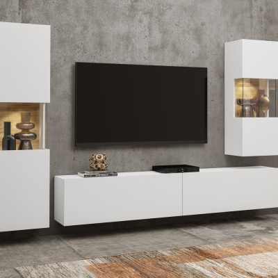 Televizní stolek BONA - bílý / wotan