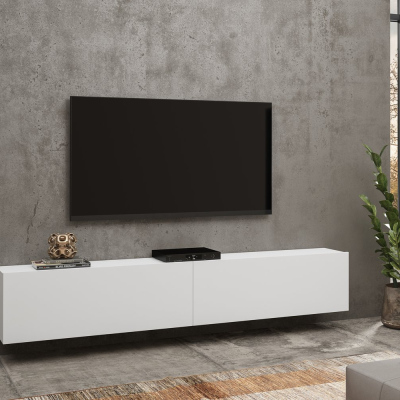 Televizní stolek BONA - bílý / wotan