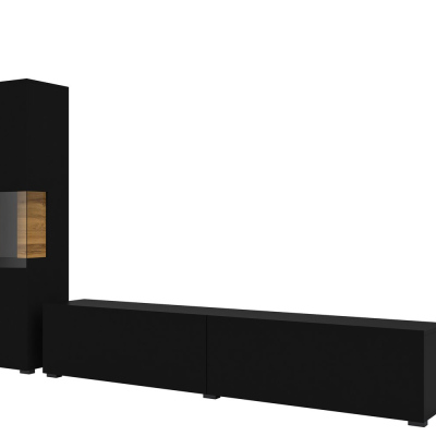 Obývací nábytek BONA - černá / wotan