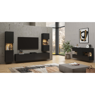 Obývací nábytek BONA - černá / wotan
