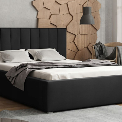 Jednolůžková postel s roštem 120x200 TARNEWITZ 2 - černá