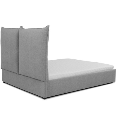 Čalouněná postel se sklápěcím čelem s roštem 160x200 DASSOW - hnědá