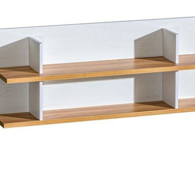 Závěsná police PADBORG 1 - borovice andersen / dub nash