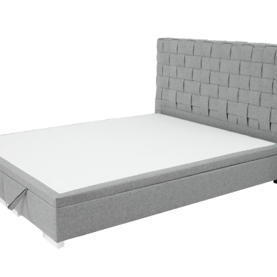 Čalouněná manželská postel s úložným prostorem 160x200 MARNE 2 - šedá