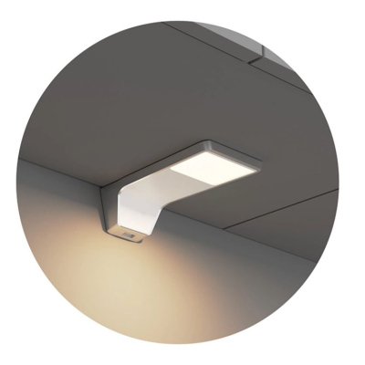 Kuchyňská linka s LED osvětlením 240/240 cm LYCHEN 1 - bílá / dub arlington