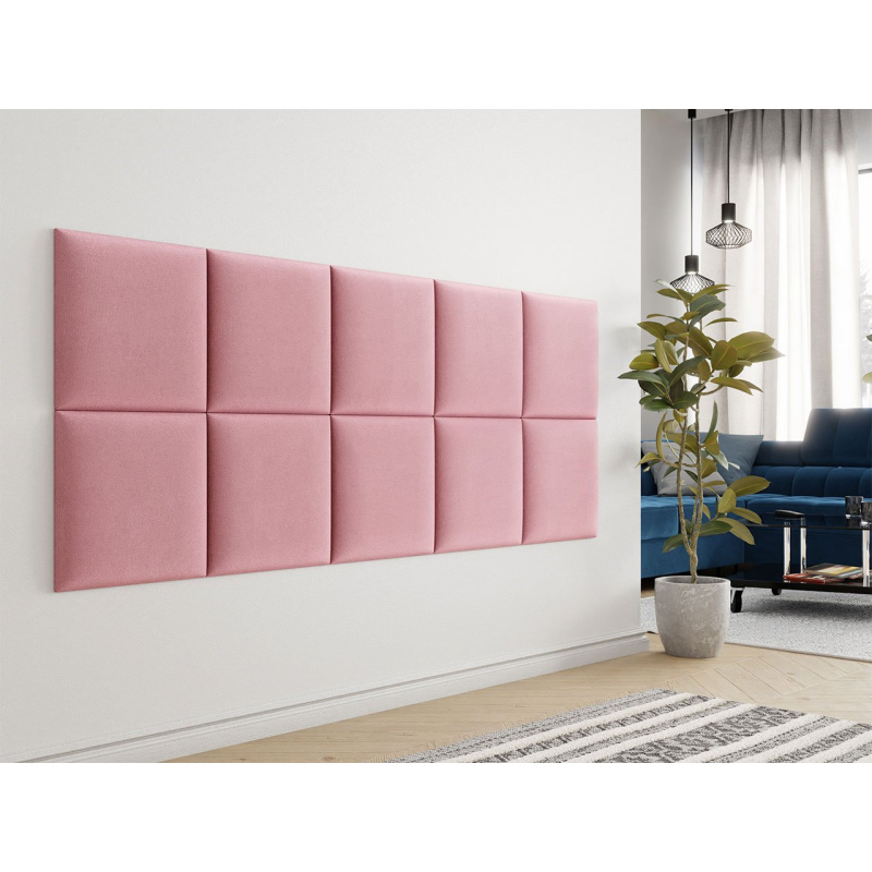 Čalouněný panel na zeď 42x42 PAG - růžový