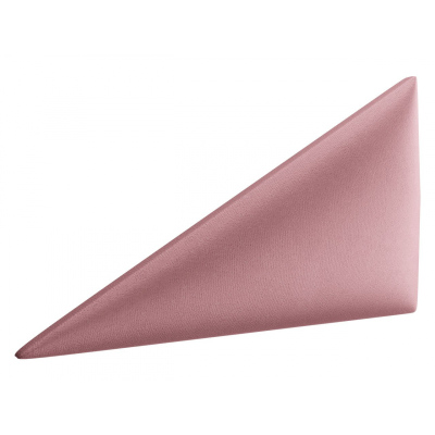 Čalouněný nástěnný panel ABRANTES 1 - pravý trojúhelník, růžový