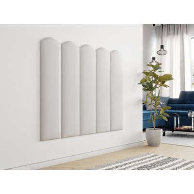 Čalouněný nástěnný panel 120x30 BEJO - bílá ekokůže