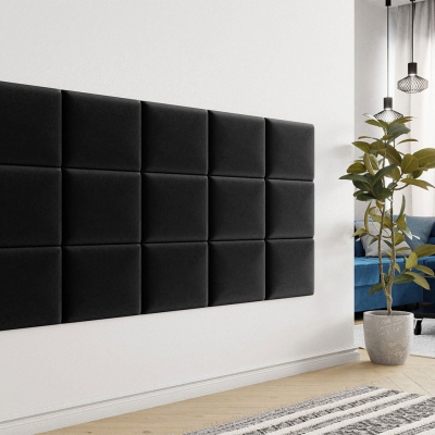 Čalouněný nástěnný panel 40x30 PAG - černý