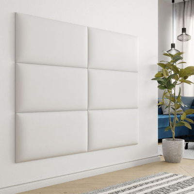Čalouněný panel na zeď 84x42 PAG - bílá ekokůže