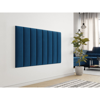Čalouněný nástěnný panel 80x20 PAG - modrý