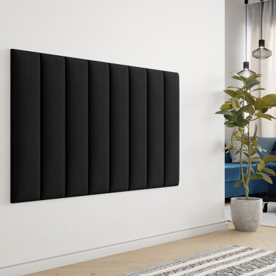 Čalouněný nástěnný panel 80x20 PAG - černý