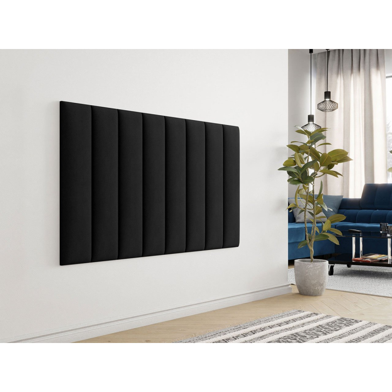 Čalouněný nástěnný panel 80x20 PAG - černý
