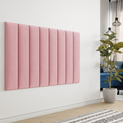 Čalouněný nástěnný panel 80x20 PAG - růžový