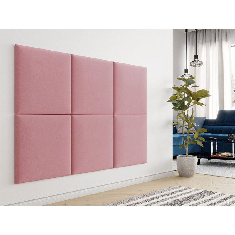 Čalouněný panel 60x60 PAG - růžový