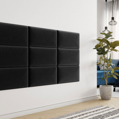 Čalouněný nástěnný panel 60x30 PAG - černý