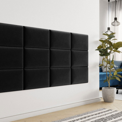 Čalouněný nástěnný panel 50x30 PAG - černý
