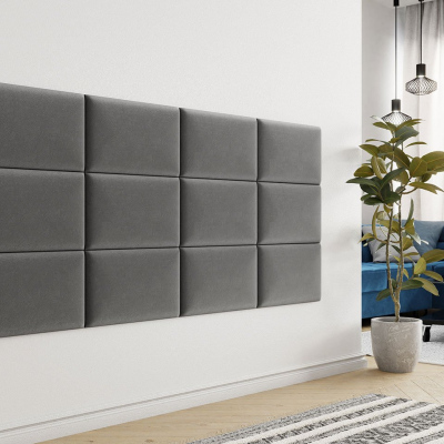 Čalouněný nástěnný panel 50x30 PAG - šedý
