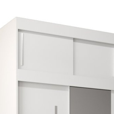 Nástavec k šatní skříni s posuvnými dveřmi UNI 100 v barvě bílé