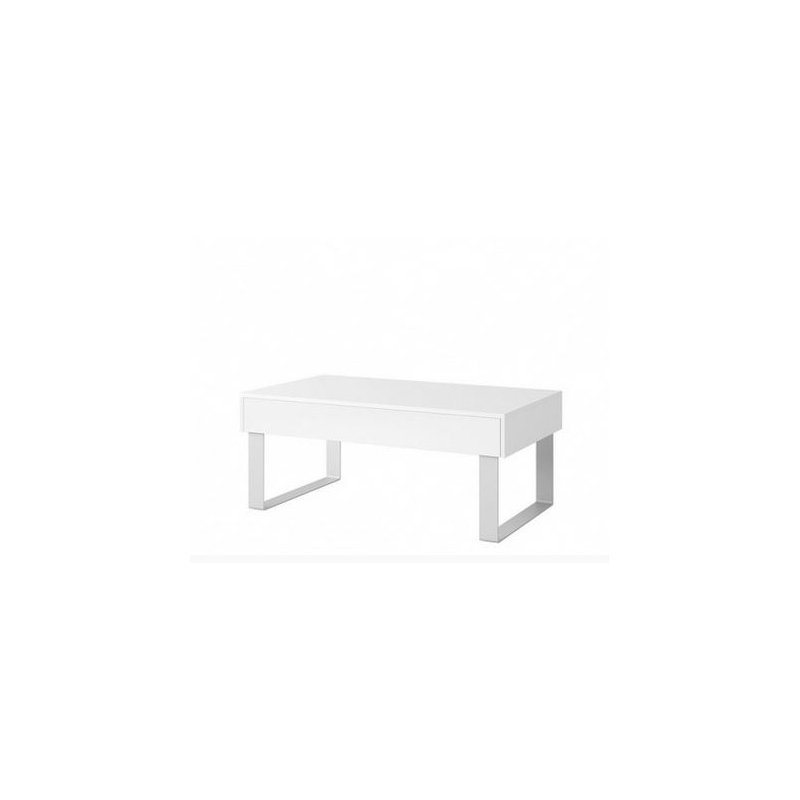 Konferenční stolek CHEMUNG 1 - bílý / lesklý bílý