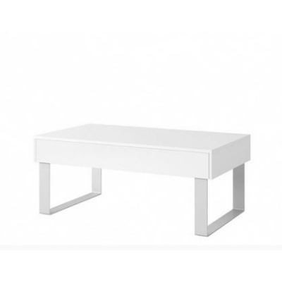 Konferenční stolek CHEMUNG 1 - bílý / lesklý bílý